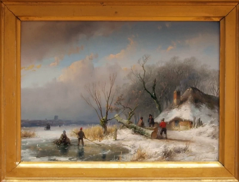 Paesaggio invernale - Teylers Museum, Spaarne